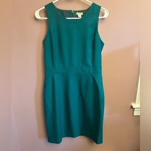 Green J Crew Work Dress